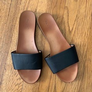 Aldo Black Slides